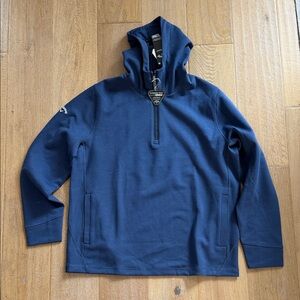 Callaway Men's Navy Hooded Quarter-Zip Pullover - Men’s Large - New With Tags